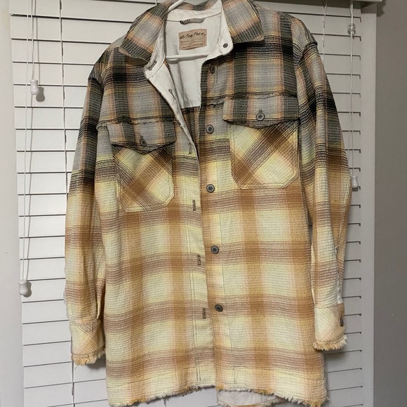 Free People Annelli Plaid Oversized Shacket - Picture 2 of 4